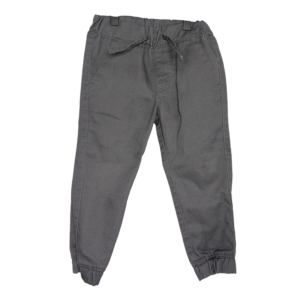 Beverly Hills Polo Club Boys Charcoal Gray Twill Jogger Pants Size 3T BHPC